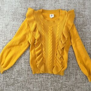 Yellow Ruffled Sweater